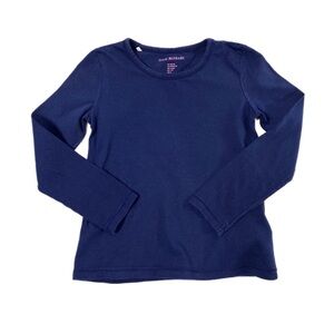 Isaac Mizrahi Girl’s Plain Navy Blue Long Sleeve Tee